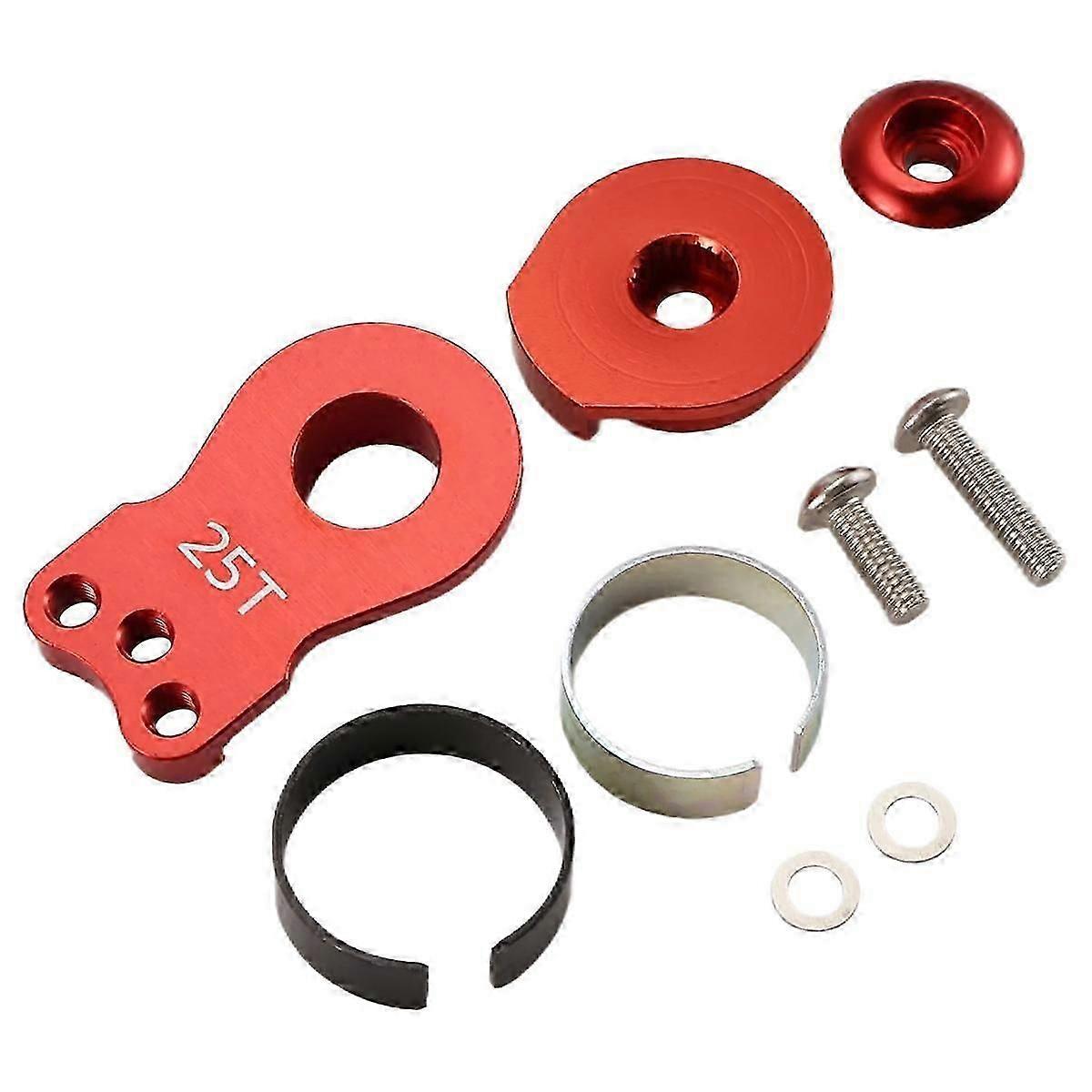 25T Lenkung Servo Arm Horn 3 Loch für RC Crawler Auto Großes Drehmoment Digital Servo Upgrade Teile Rot