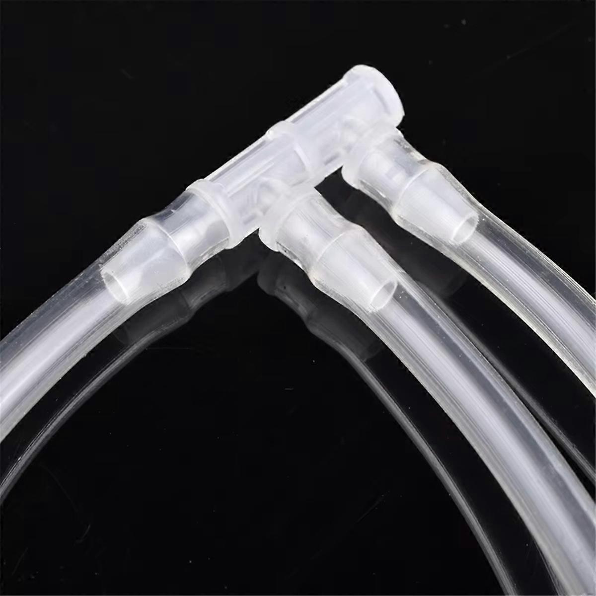 30 Pcs F-Type Three Way Connector PP Side Water Pipe Joint Aquarium Fish Tank Hose Pagoda Water Sepa