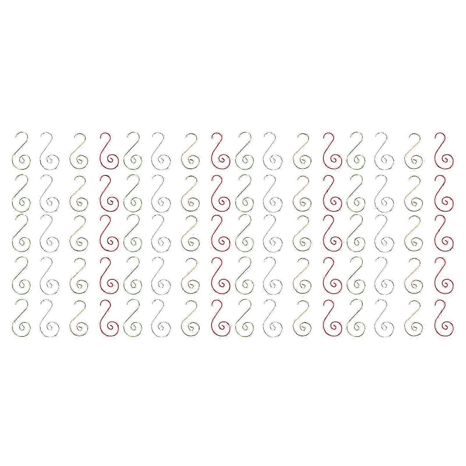 80kpl S koukut kestävät joustavat luotettavat uudet joulukoristekoukut lomakoristeluun