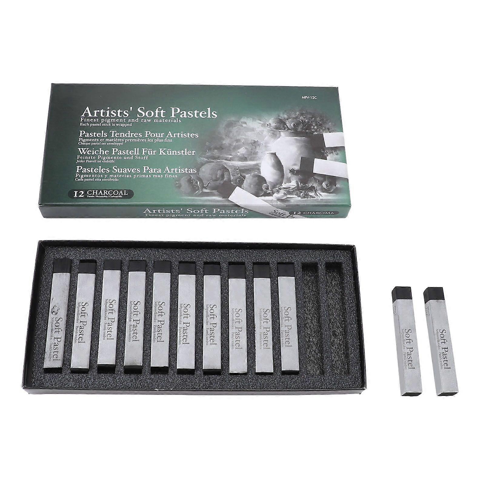 2025 أحدث موديل 12 قطعة مربع الباستيل الناعم الفن رسم اللوحة الكتابة على الجدران