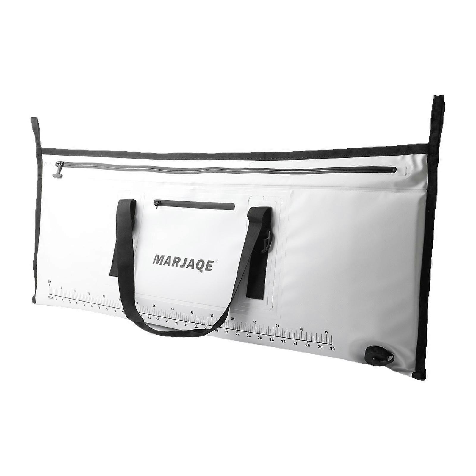 Insulated Fish Cooler Bag Reusable Keep Ice Cold with Drain Port Waterproof
