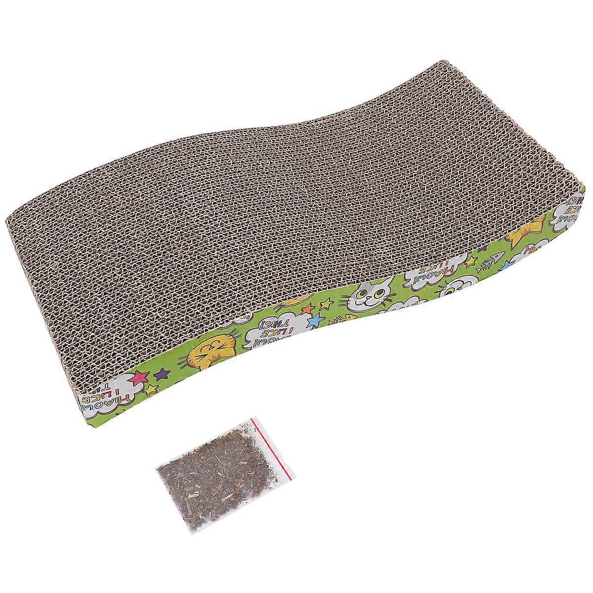 Cat Claw Board Toys Corrugated Material Flat Type Indoor Use Multi Functional 1Pcs