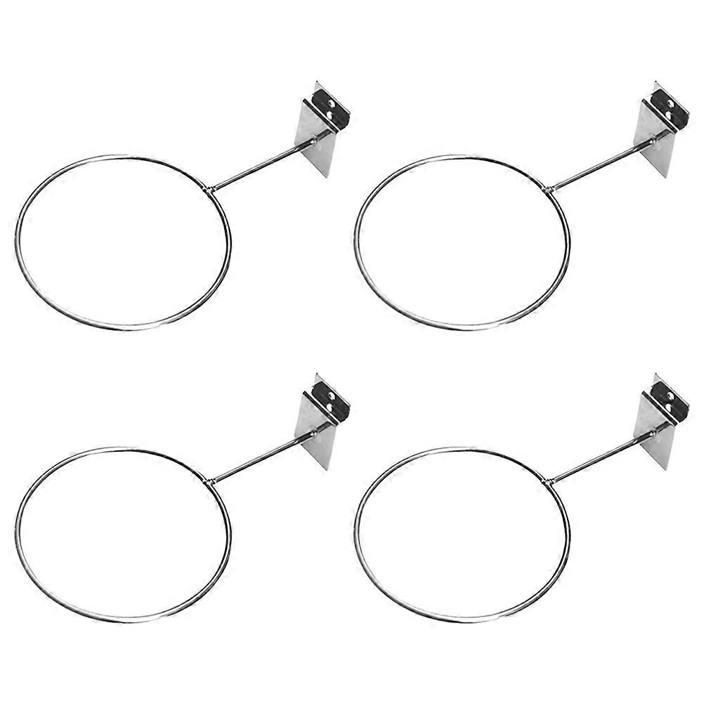 Wall Mounted Basketball Stand Holders Simple Design Square Pipe For Home Use Iron Material Ball Storage 4Pcs