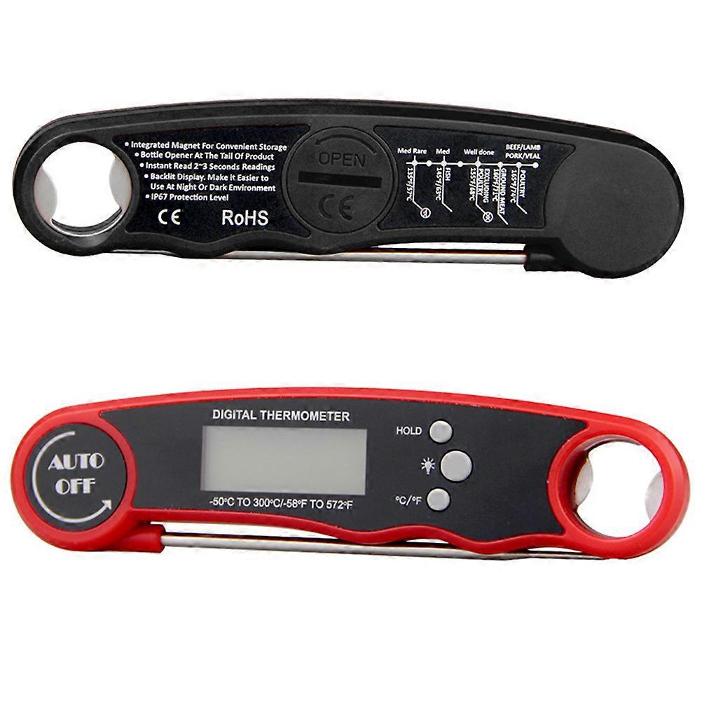 Barbecue Thermometer Foldable High Precision Food Measurement for Home Users 1Pcs