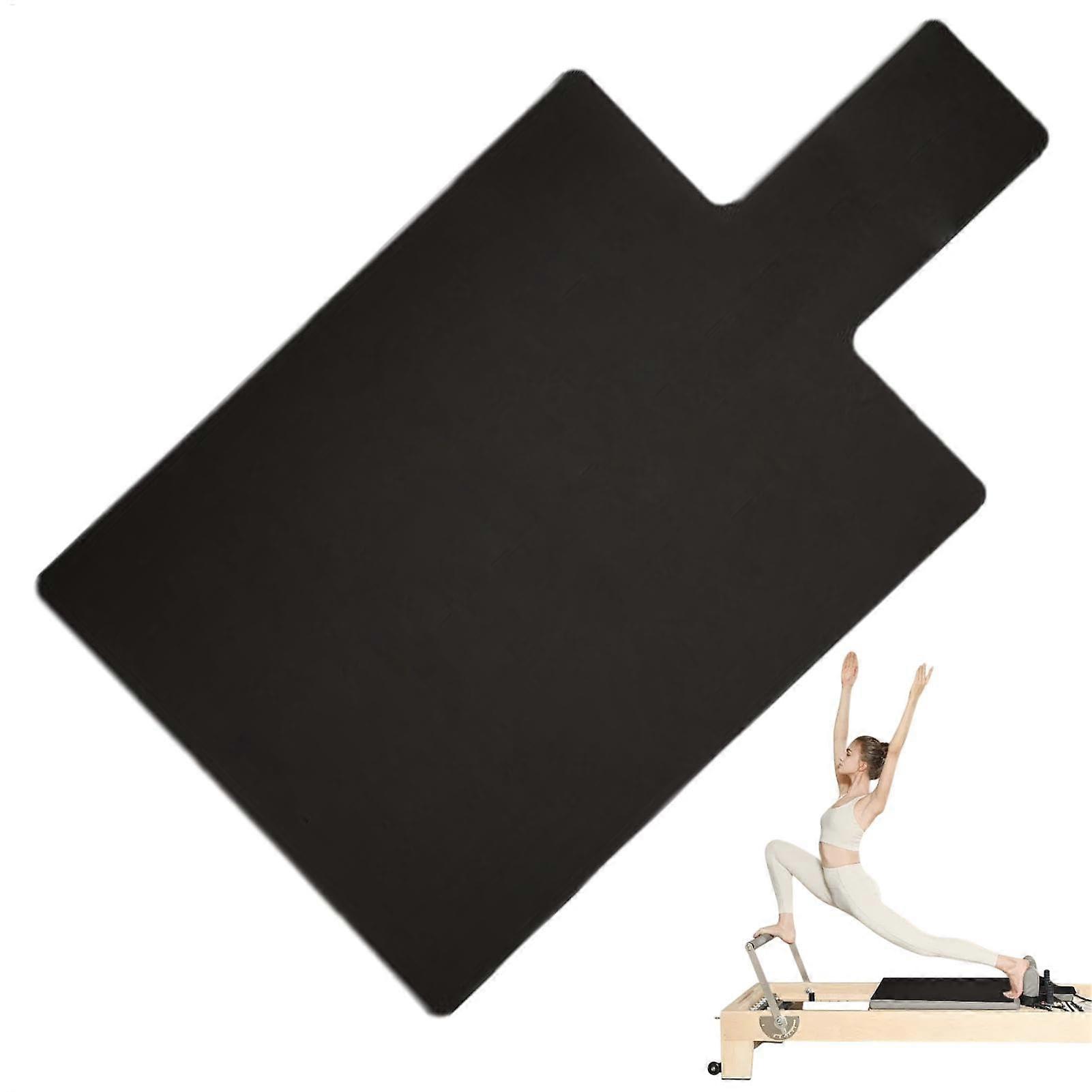 Tapis antidérapant Pilates Reformer, housse, coussin de lit de yoga de voyage, noir 99,6 x 61 cm