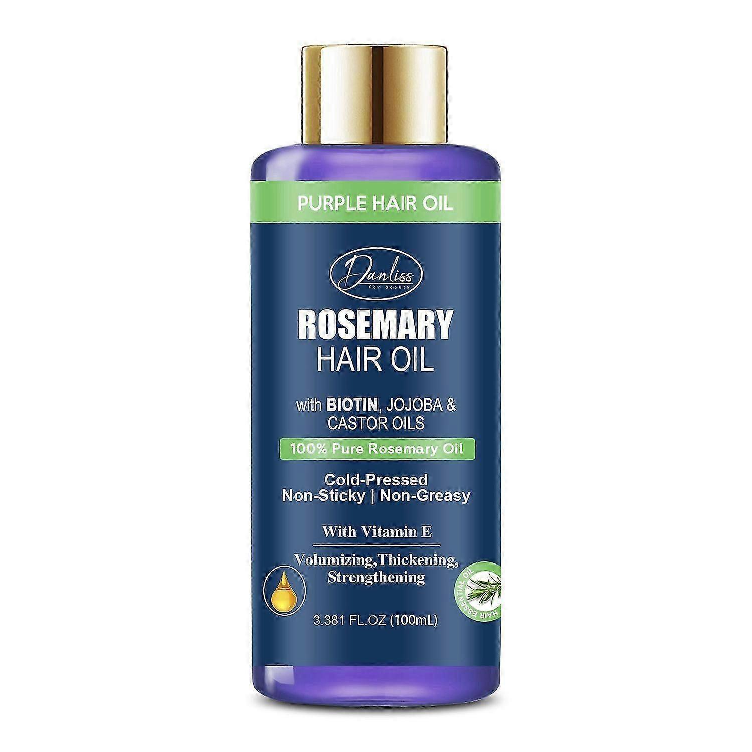 髪の成長のためのローズマリーオイルビオチン、ホホバ、ヒマシ油配合髪強化トリートメント栄養とボリュームアップ