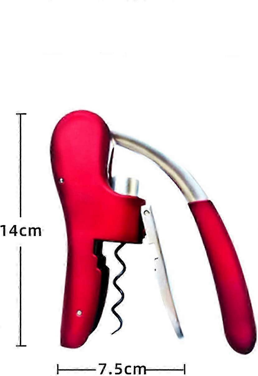 N / B Manual Wine Bottle Opener, Zinc Alloy Material, Anti-corrosion, Comfortable Curved Handle And Easy To Hold, With Integrated Aluminum Cutting Bot