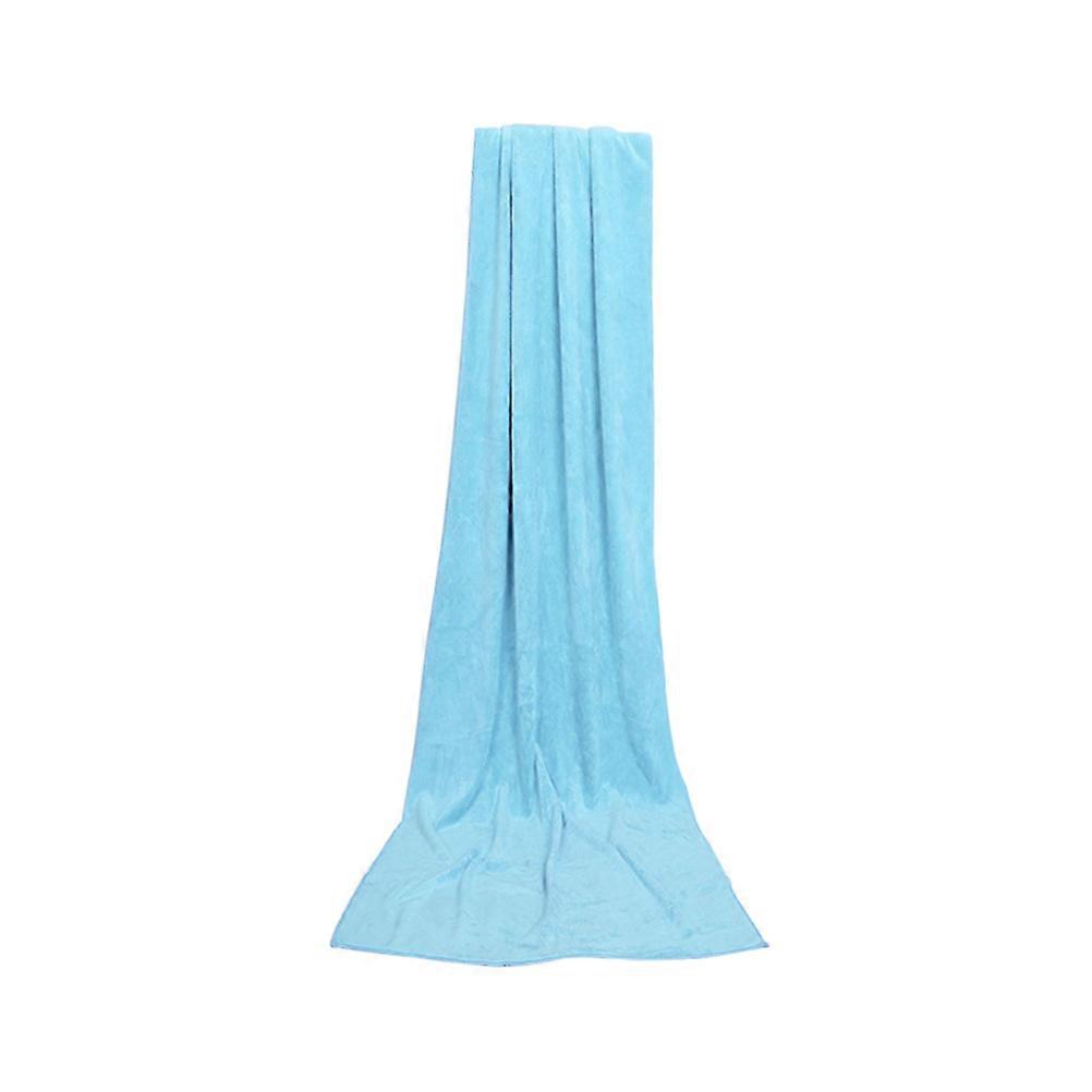 Spa Towels Microfiber Bath Towel Large Quick Drying Beach Swimming Camping Sky Blue 70x140CM 1Pack