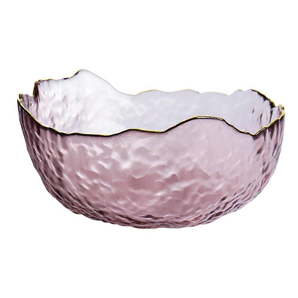 Clear Salad Bowls Fruit Salad Bowl Co-Workers Home Kitchen Use Three-Dimensional 4.99x4.99x2.52 Inch 1Set