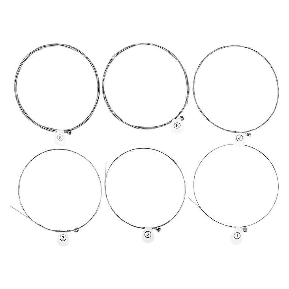 6pcs Electric Bass Strings High Carbon Steel Nickel Wrapped Durable Guitar Strings for Sound