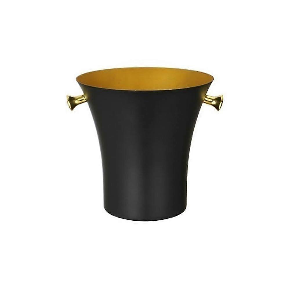 beer wine champagne ice bucket, ice cube container (black)
