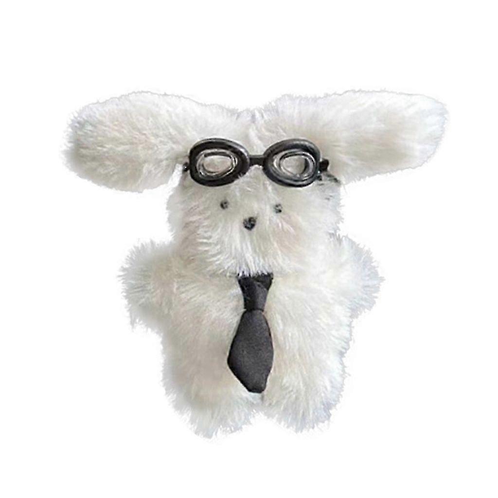 Cute Plush Rabbit Pendant Keychain - Lightweight Soft Tie Rabbit Charm for Car & Backpack Decorations