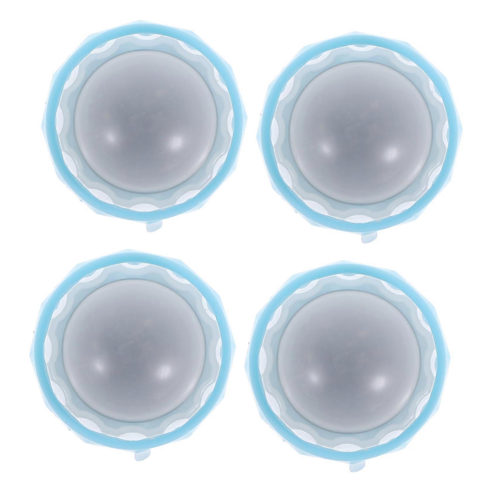 4 Pieces Catnip Ball Rotating Interactive Chew Toy for Teeth Cleaning for Cats and Kittens, Durable and Stimulating for Playful Hours