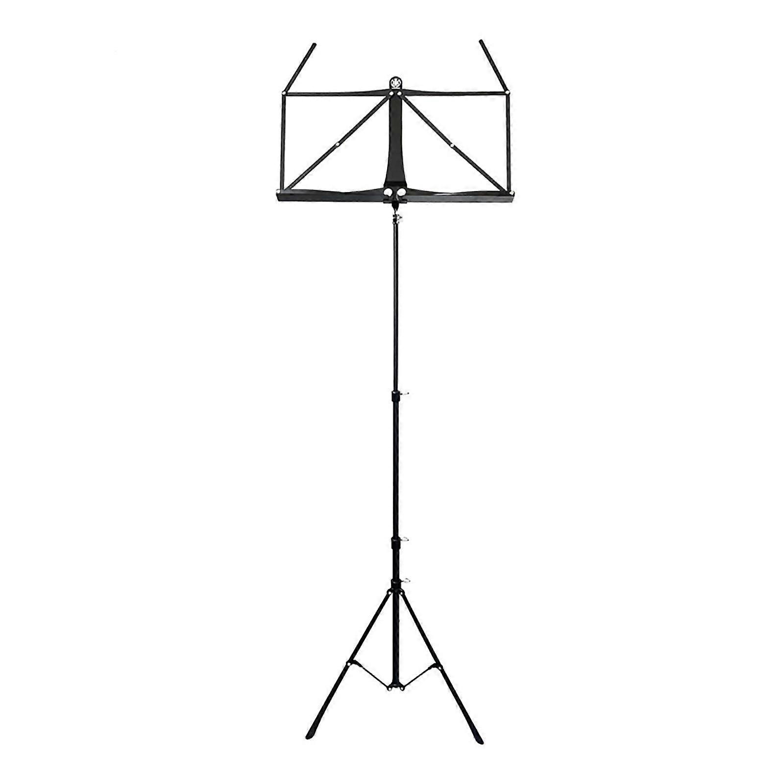Collapsible Music Stand, Adjustable Universal Small Music Stand, Black Folding Design for Musicians, One Size Fits All