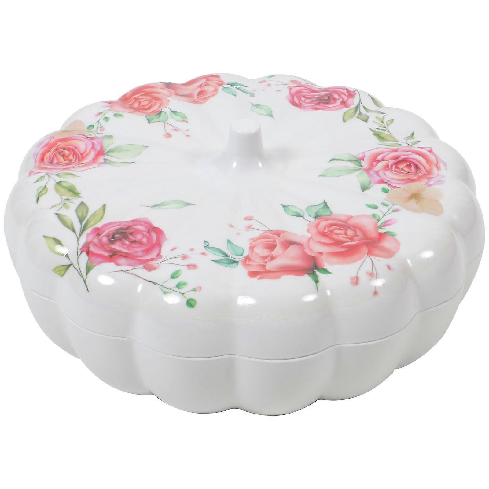 Fruit Tray With Lid Dried Fruit Plate Pumpkin Shape Design For Gathering And Wedding 1Set