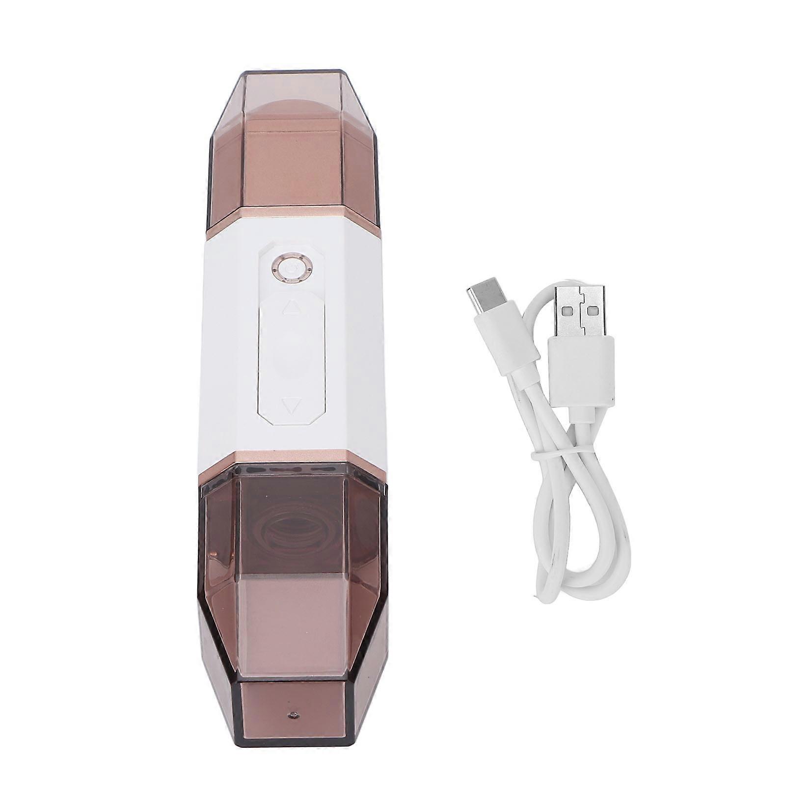 Nanometer Facial Mist Sprayer Moisturizing Hot Compress Handheld Face Mist Hydration Sprayer White