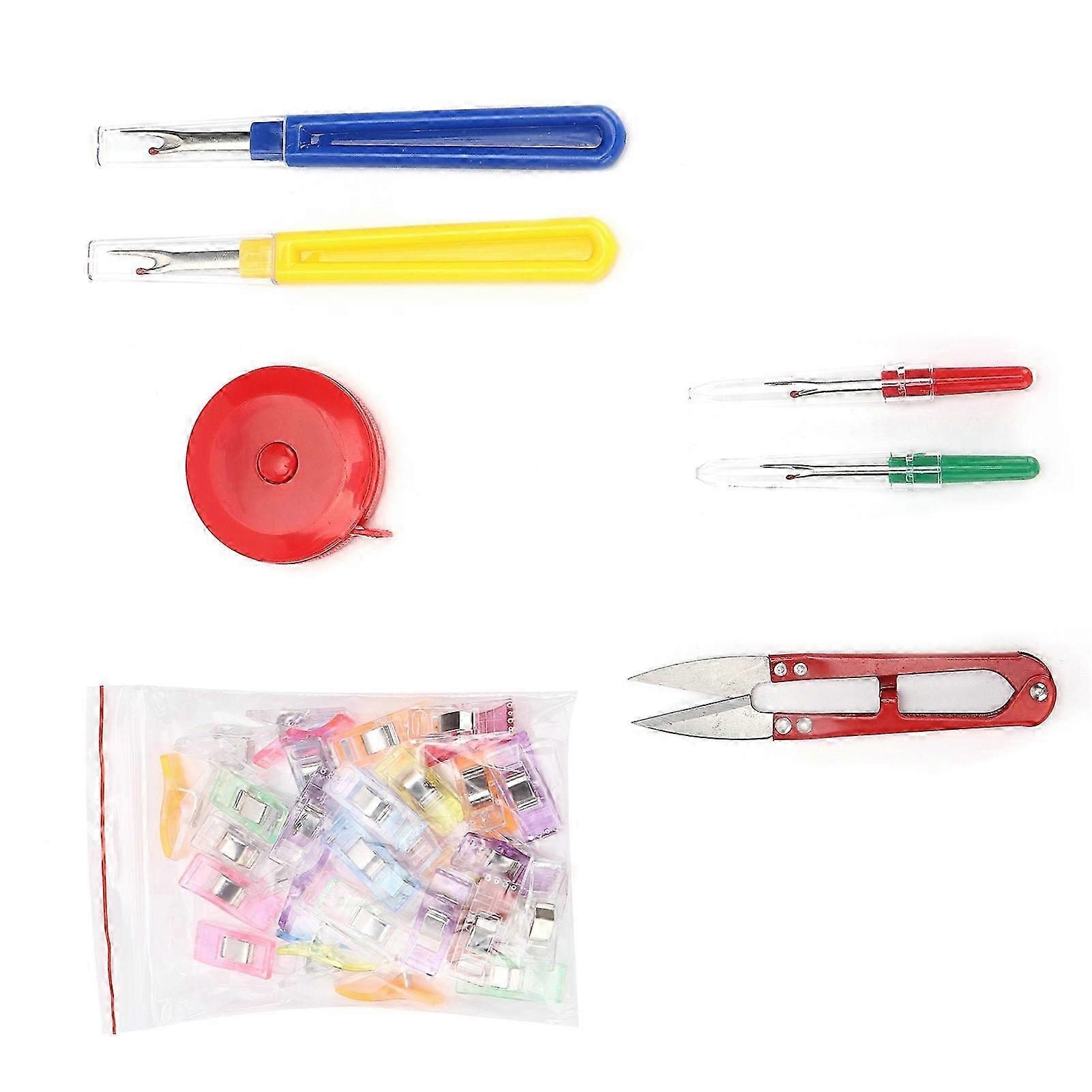 Colorful Durable Stainless Seam Ripper Kit with Handy Handles for Sewing and Quilting