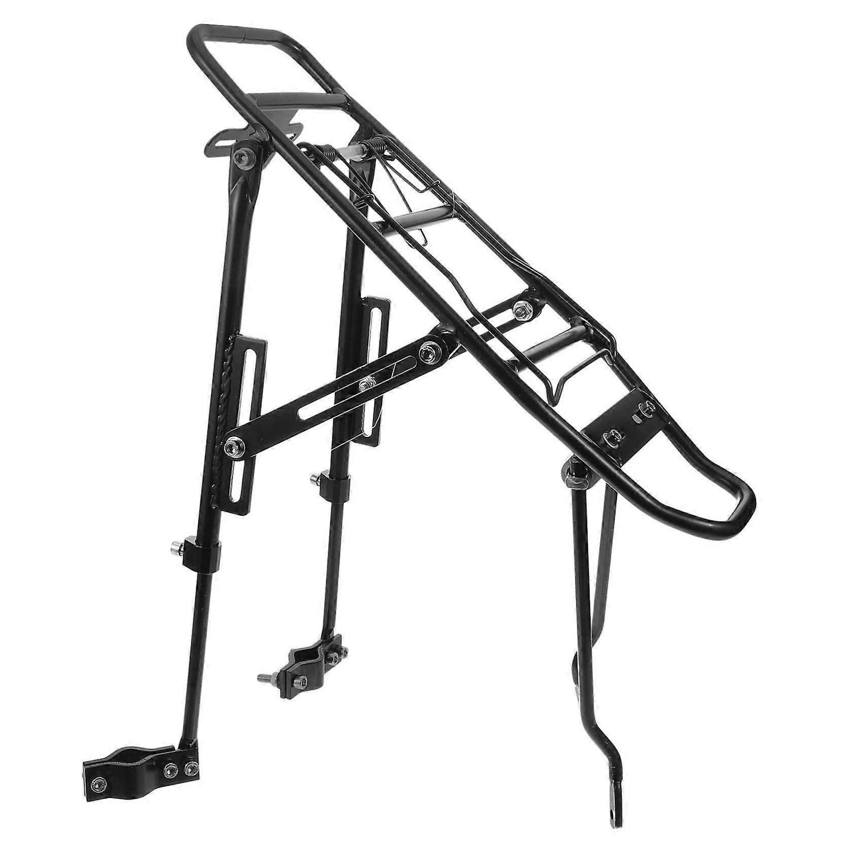 Adjustable Aluminum Bicycle Rear Rack for Mountain Bikes, Durable and Compatible with Various Bike Types for Luggage Attachment