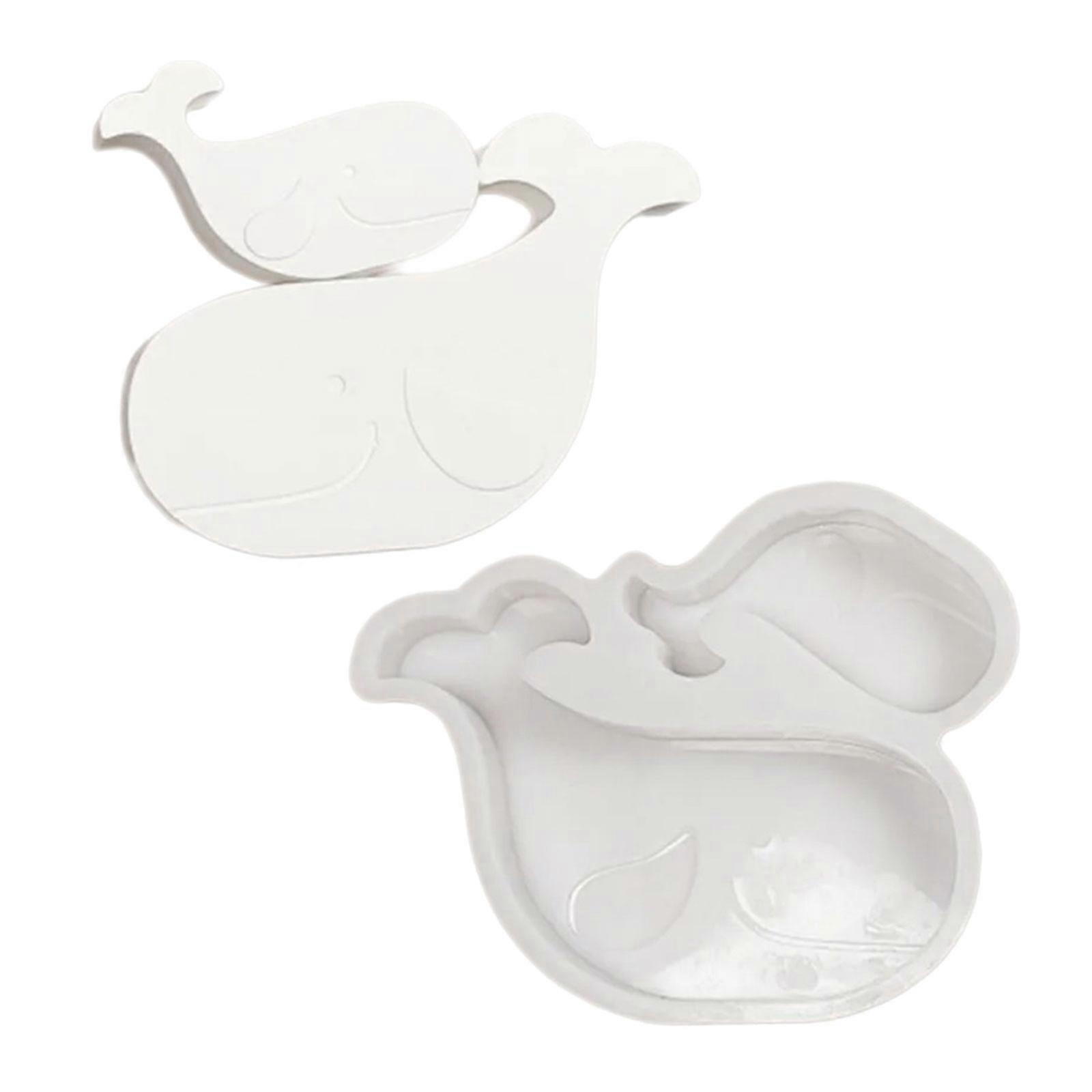 Whale Figurine Silicone Molds for Handmade Candle Soap Home Decoration Epoxy Resin Molds Chocolate Fondant Molds Multicolor
