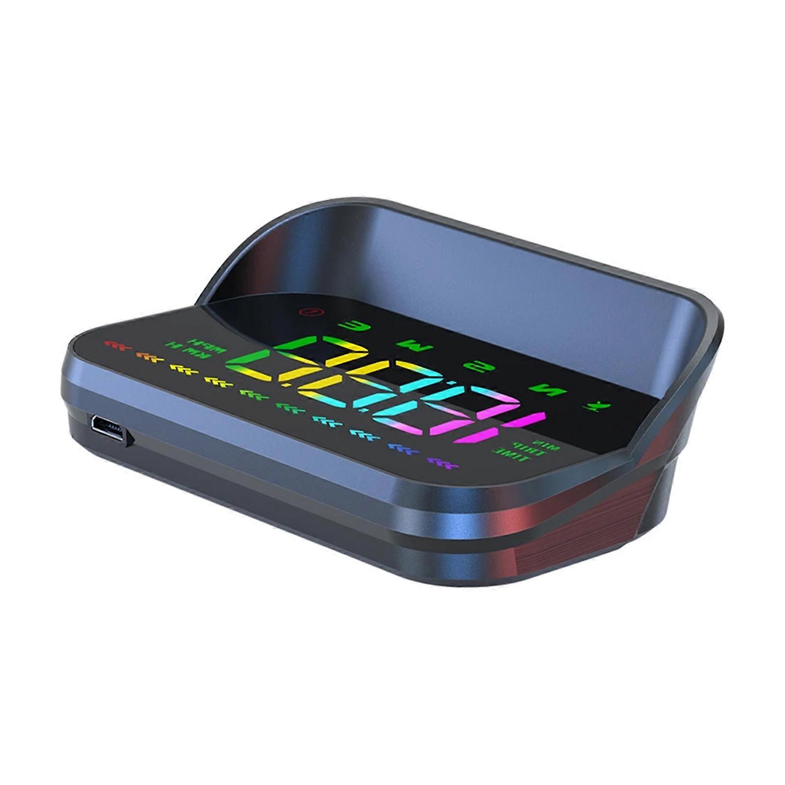 Automatic Brightness Adjustment Head Up Display for Car SUV Windshield Projector KMH Digital Speed Meter Gauge Multicolor