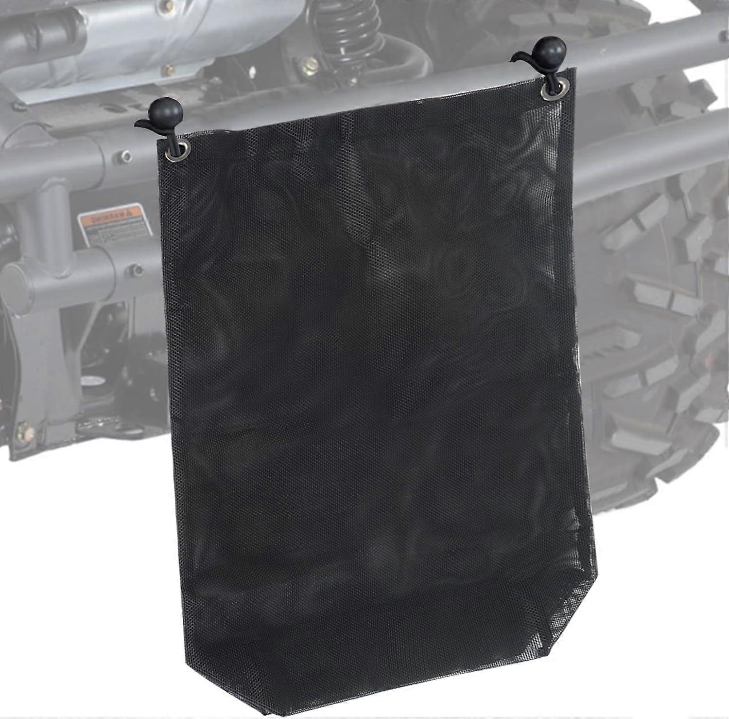 UTV PVC Mesh Trash Bag for ATV Series Cars Compatible with Polaris RZR, Can-Am, CFMOTO, Teryx, Mule, Arctic Cat, Pioneer, Golf Cart (Black)