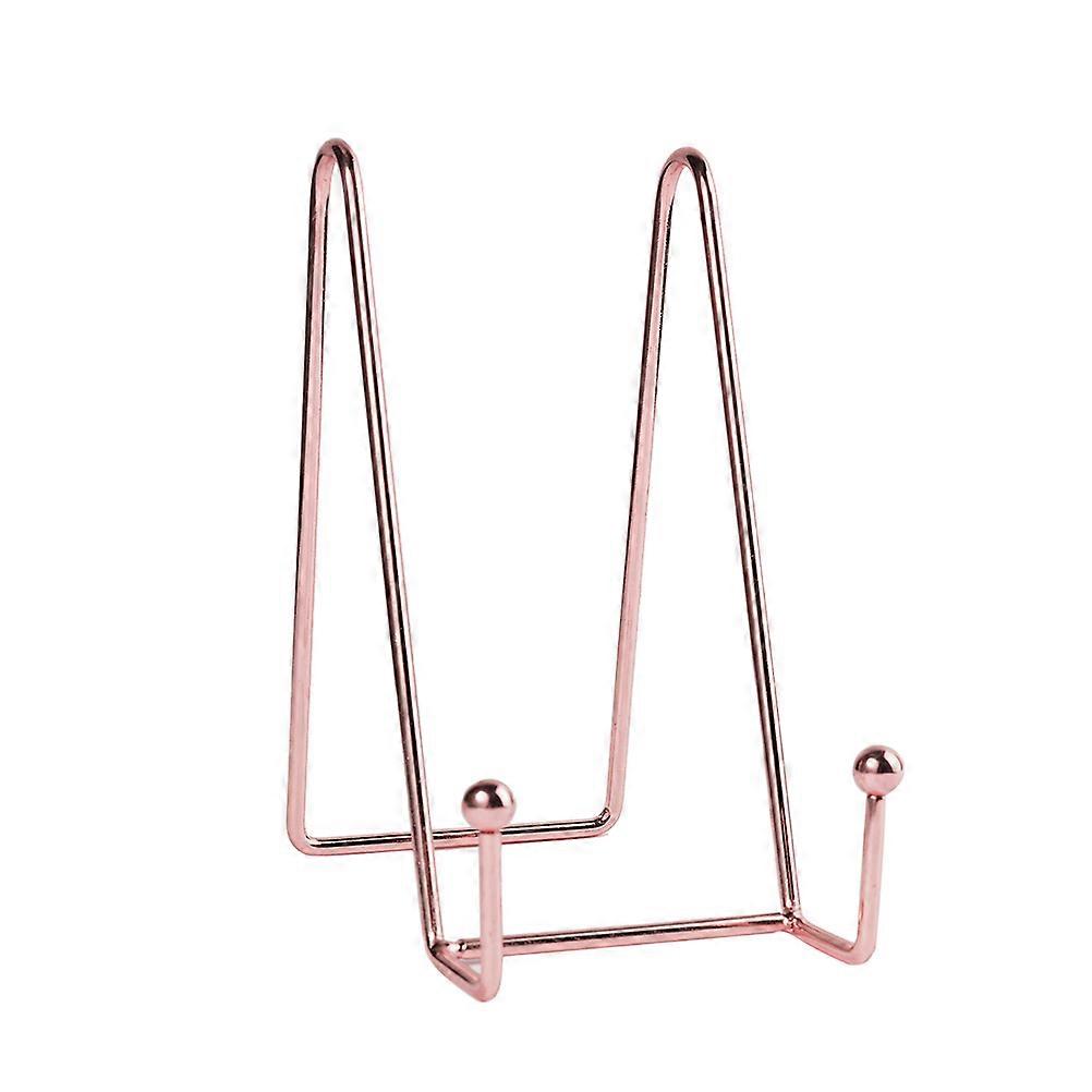 Artwork Stand Classic Photo Display Rack Iron Home Countertop Rose Gold 15.00X15.00X8.00CM 1Pcs