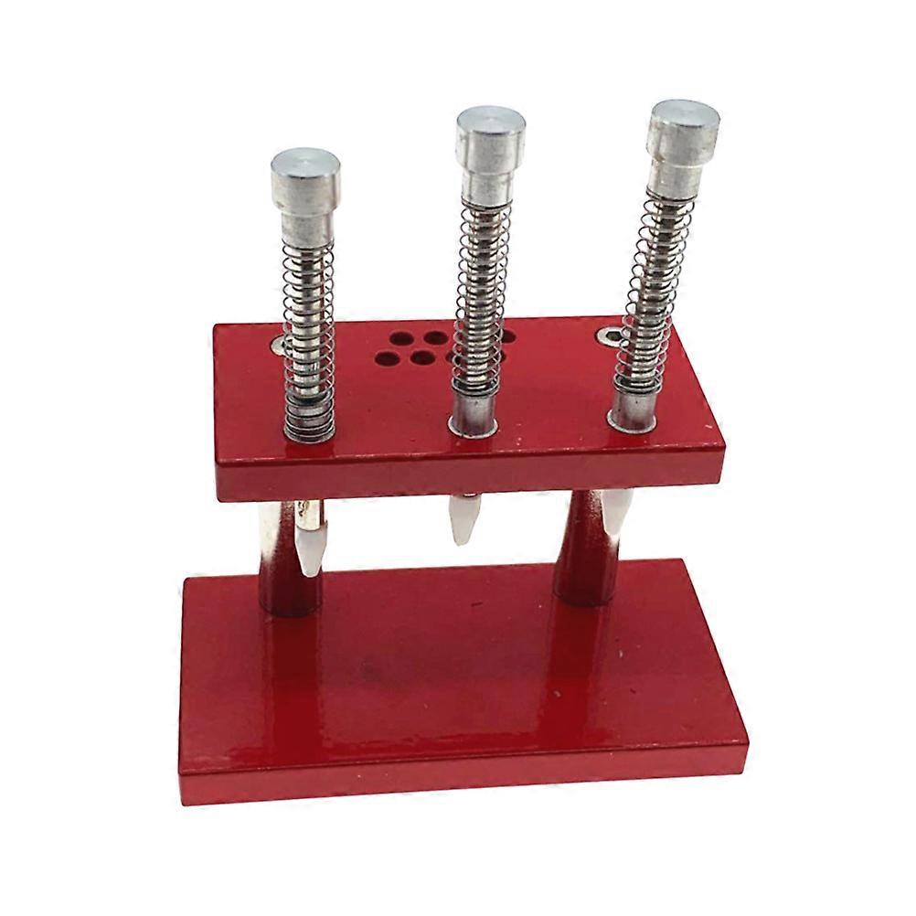 Watchmaker's Red Pressure Gauge Tool for Loading Watch Needles with Aluminum Construction Compact