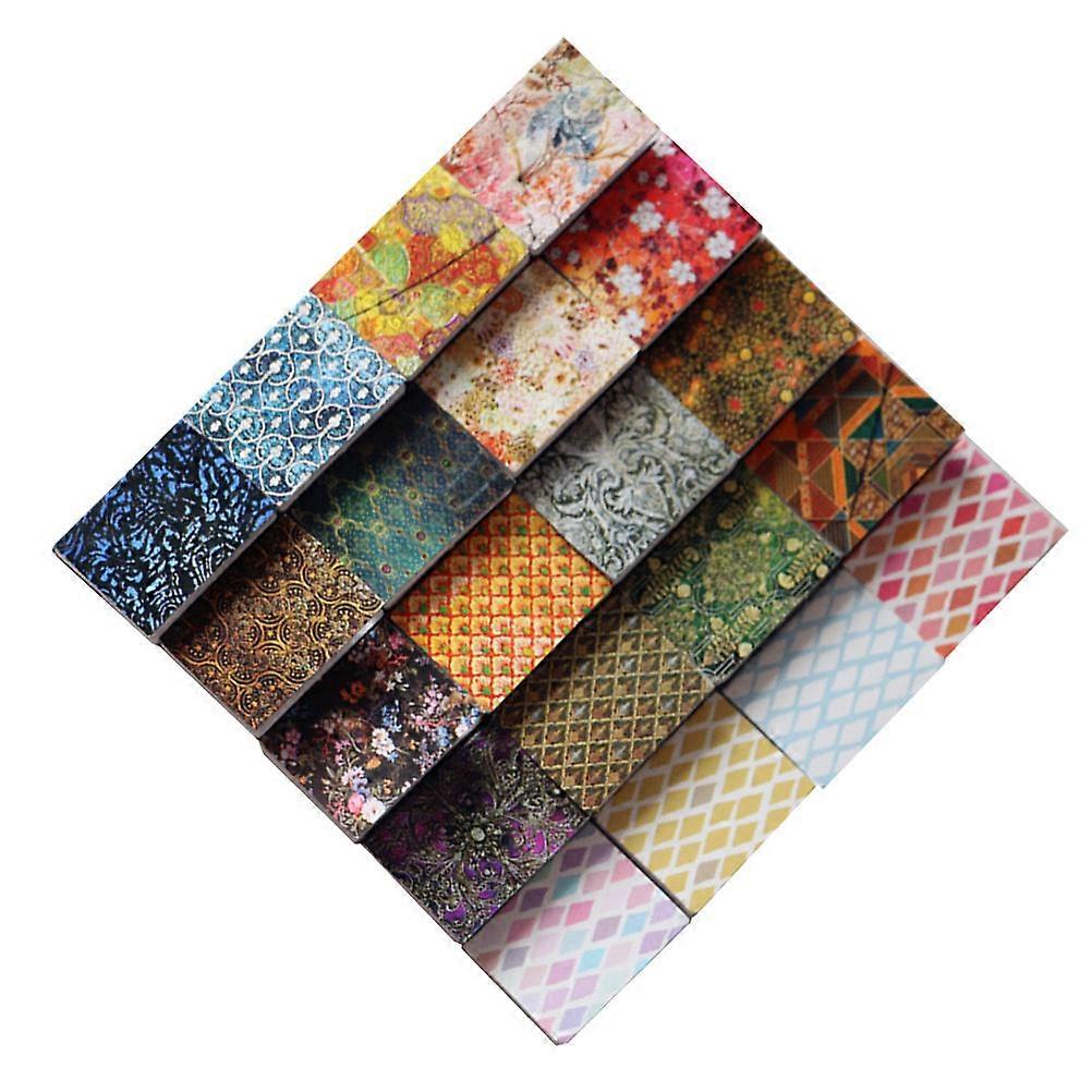 Miniature Notebooks Small Notepads Friends Who Like Micro-Landscape Layout 2.1X1.6X0.4cm Design 20Pcs