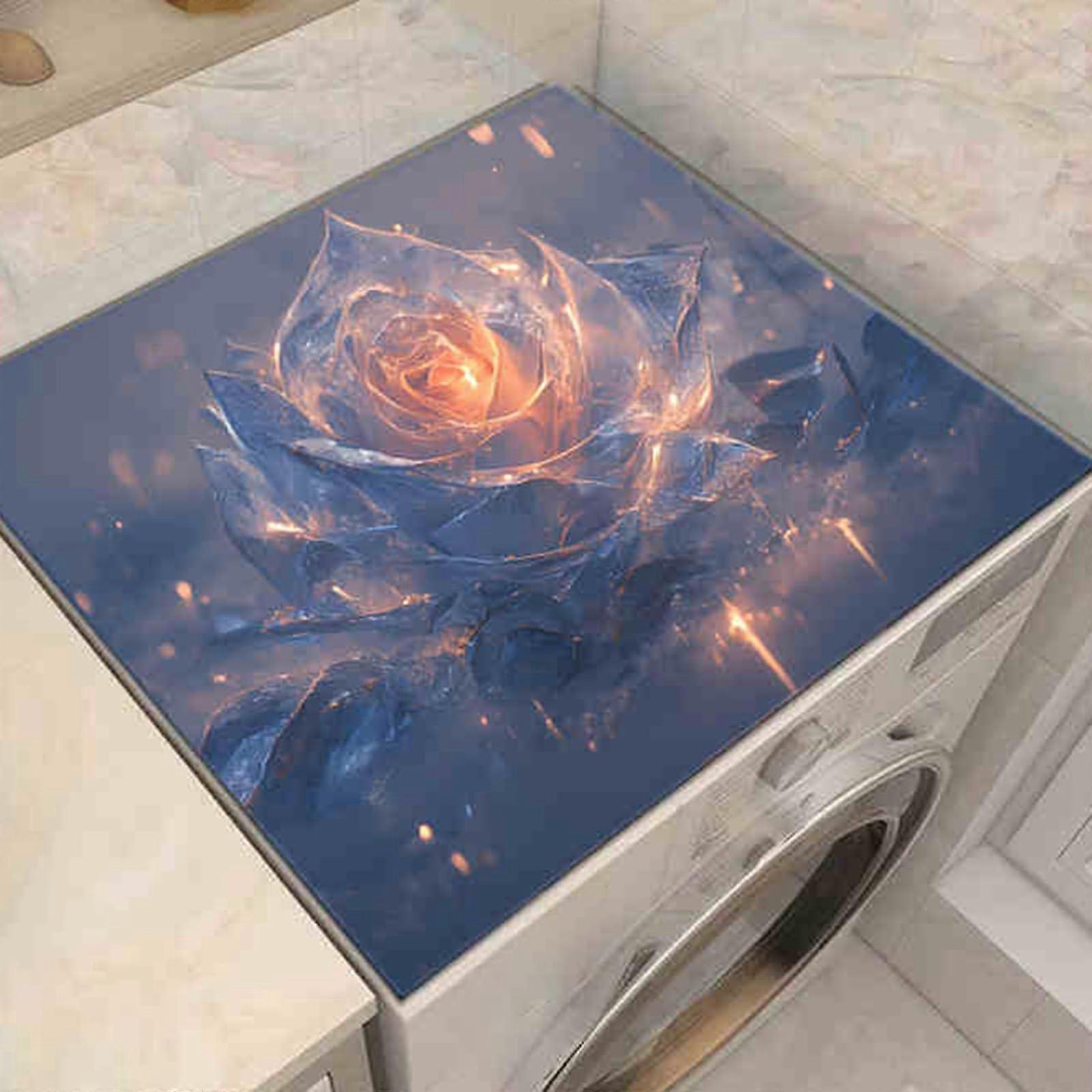 Washing Machine Mat, Dryer Cover, Universal, Easy to Wash, FadeResistant, Absorbent, For Appliances, C Style 34*45cm