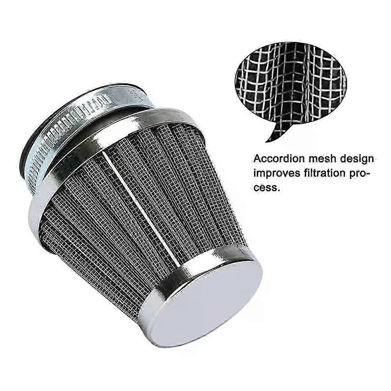 Wow 4x Universal 54mm Air Filter Cleaner Pod Motorcycle ATV Intake