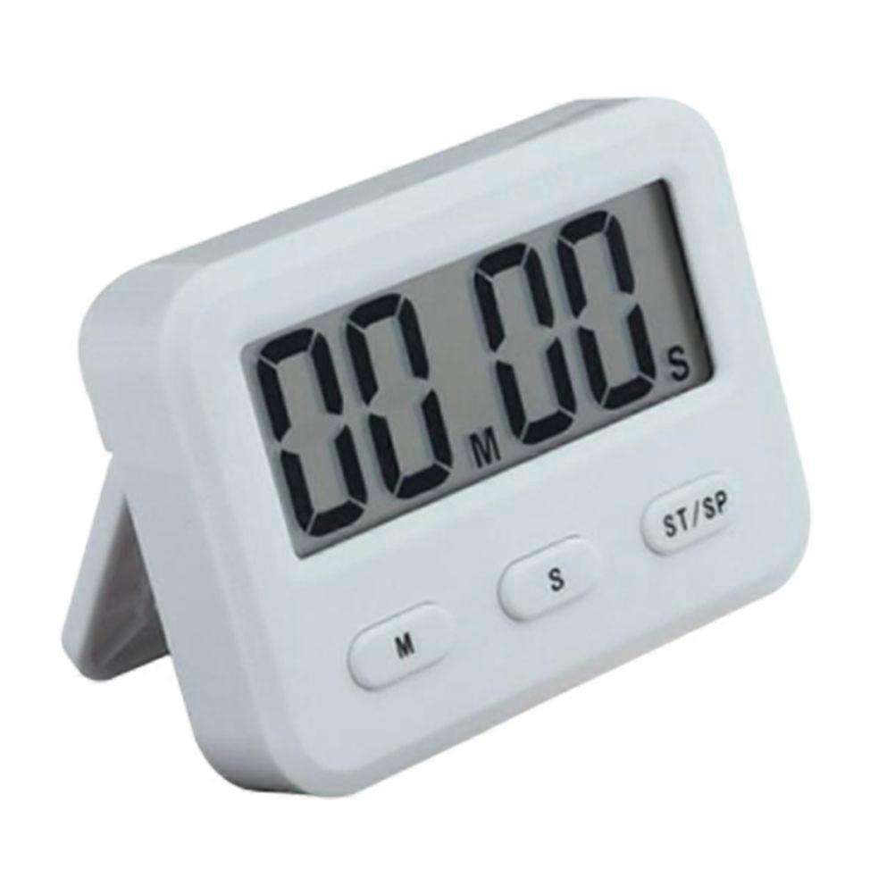 Multifunctional Kitchen Digital Timer Countdown Alarm Baking Reminder For Chefs 7.80X5.90X1.90CM White 1Pack