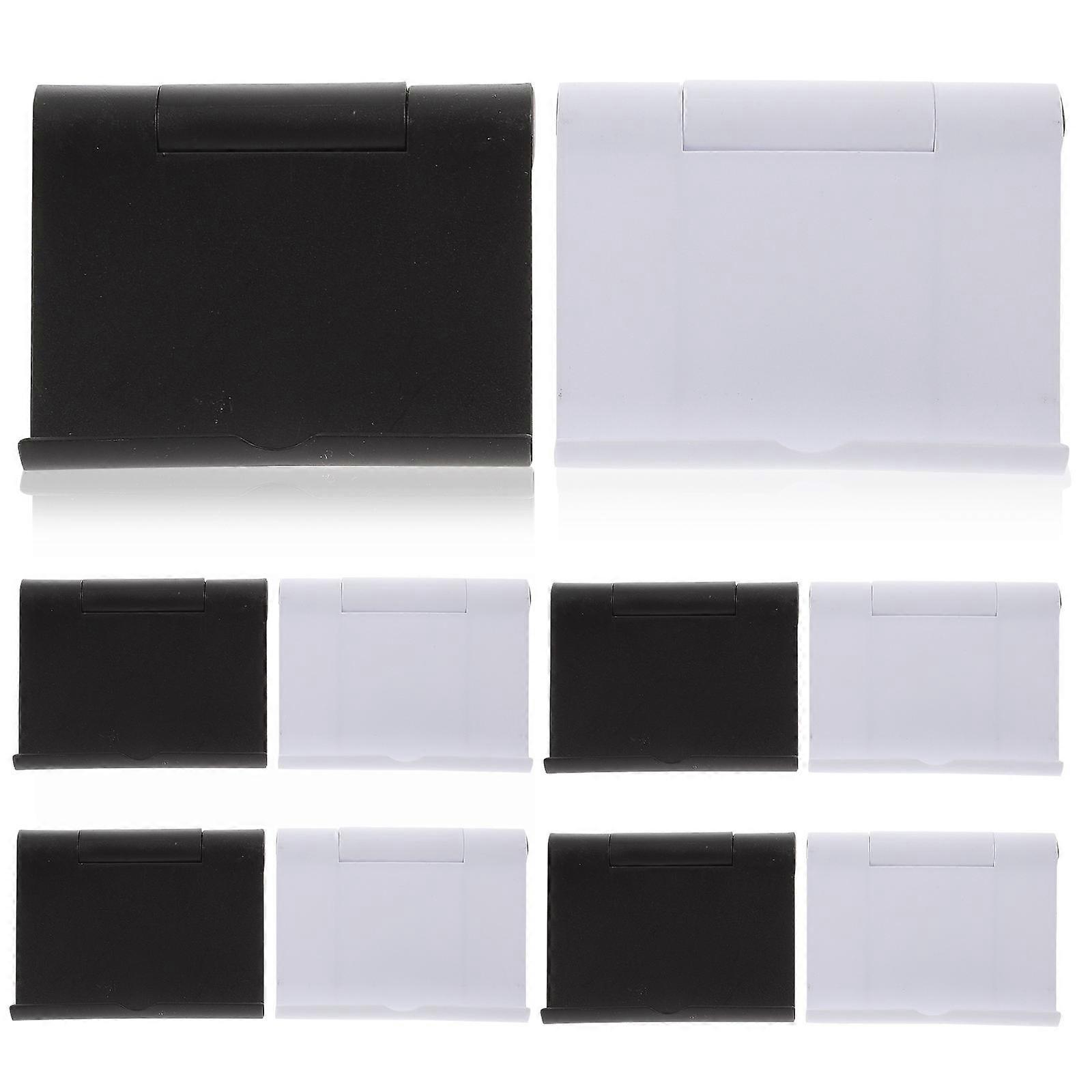 Adjustable Folding Phone Stand Holder for Smartphones & Tablets – Durable Desktop Bracket for Home, Office, and Travel Use – 10pcs Black & White Set
