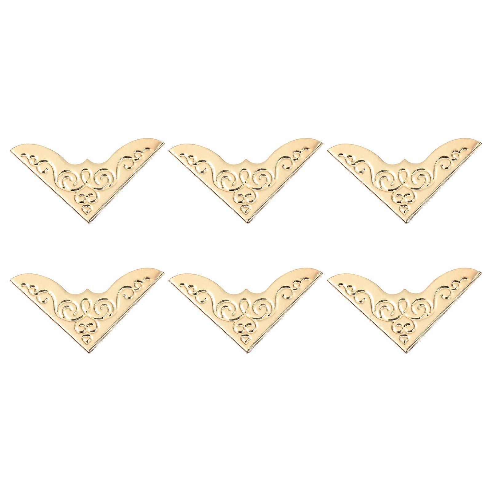 20pcs Album Folders Craft Decorative Pattern Scrapbook Corner Protectors