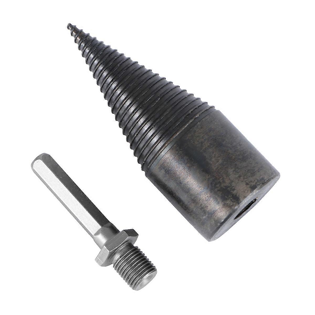 Hexagonal Handle Firewood Drill Bit – Durable Wood Splitting Tool for Effortless Chopping and Extended Use