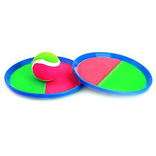 לזרוק ולתפוס משחק כדור בחוץ לילדים משחקים בחצר האחורית משחק חוף לילדים (משודרג) (2 משוטים 2 כדורים)