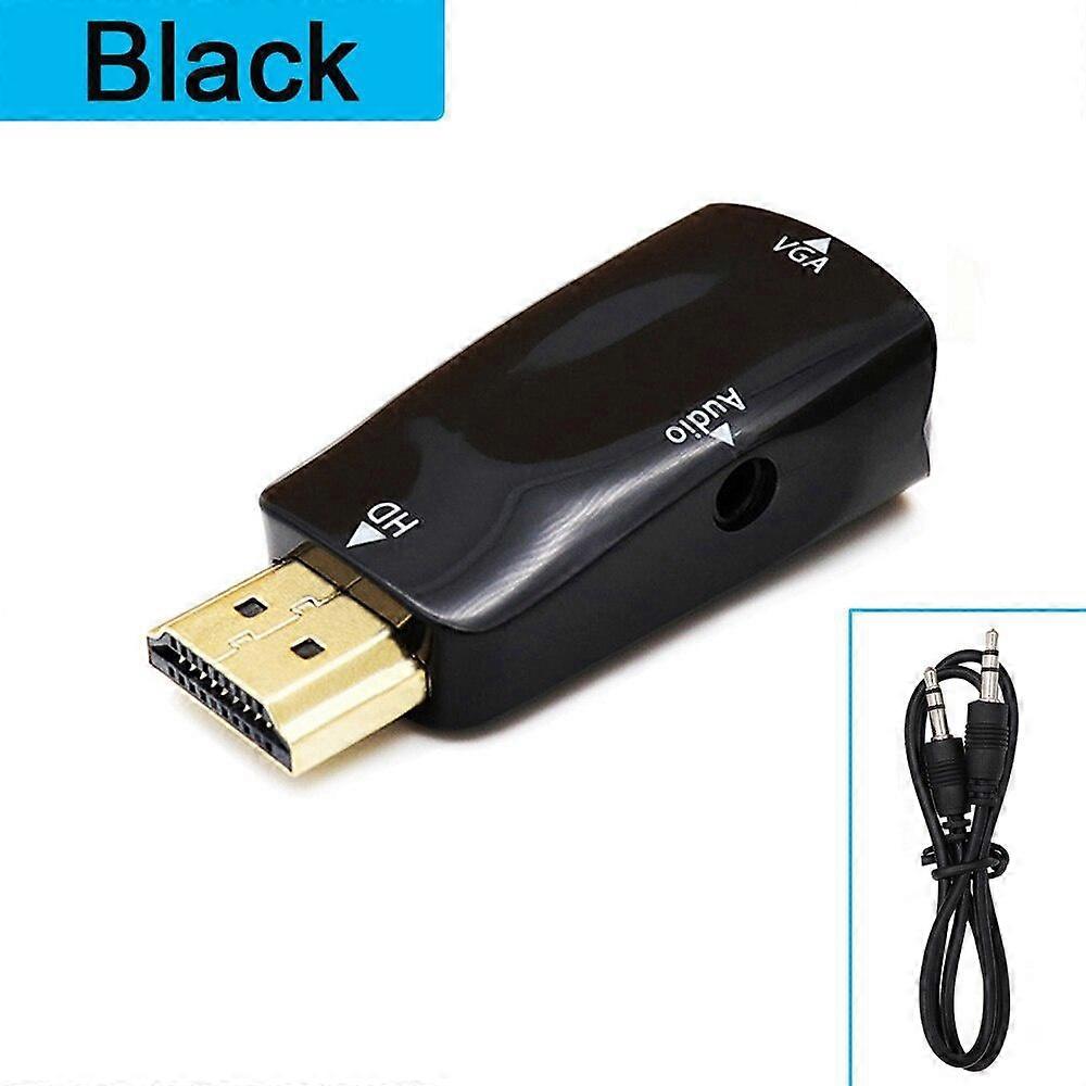 1080P Audio Cable Converter Male To Female HDMI-compatible To VGA Adapter HD for PC Laptop TV Box Computer Display Projector