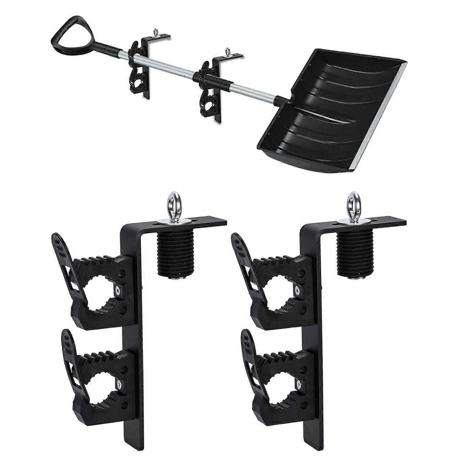 UTV Bed Mount Shovel Holder Farm Tool Storage Rack UTV Tool Holder Heavy Duty Hook Rack Tool Hook Rack Mount Multicolor