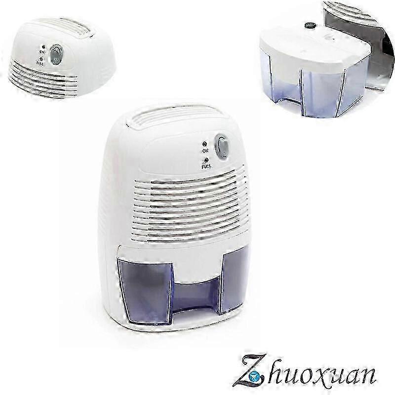 Compact 1.3L Dehumidifier for Small Rooms - Automatic Shut-Off & White Finish