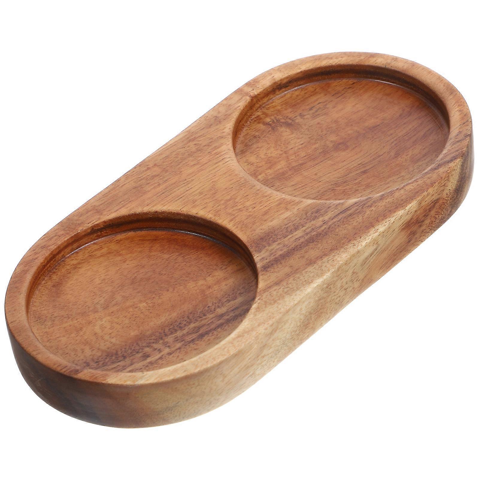 Wooden Grinder Tray for Stable Pepper Bottles and Coasters Multi Functional Plant Use Synthetic
