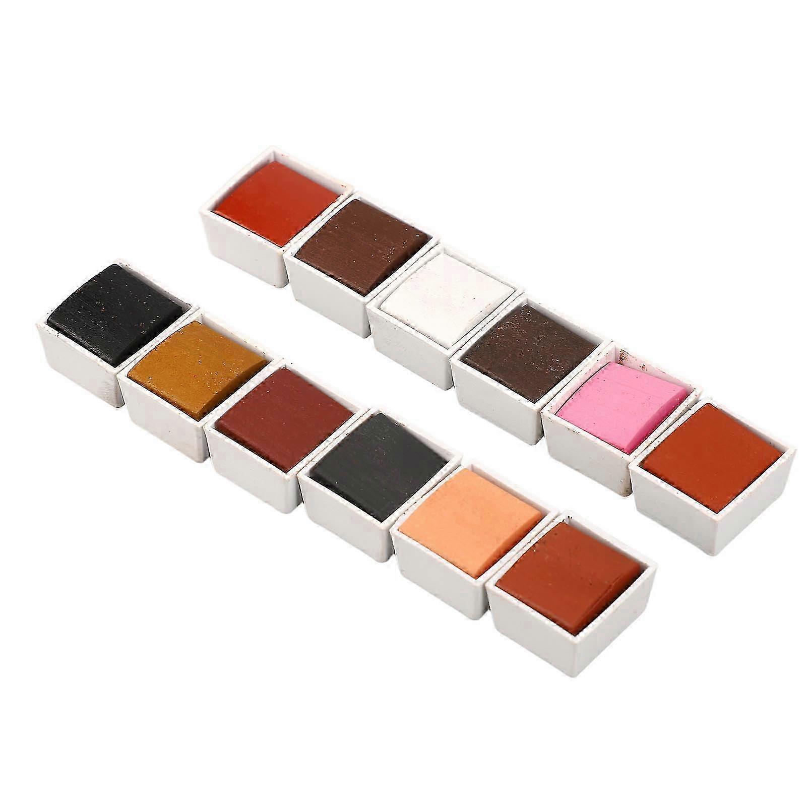 2025 12 Colors Watercolor Paint Set Safe Nontoxic Easy Color Mixing High Transparency Water Color Paint for Beginner for Sketch