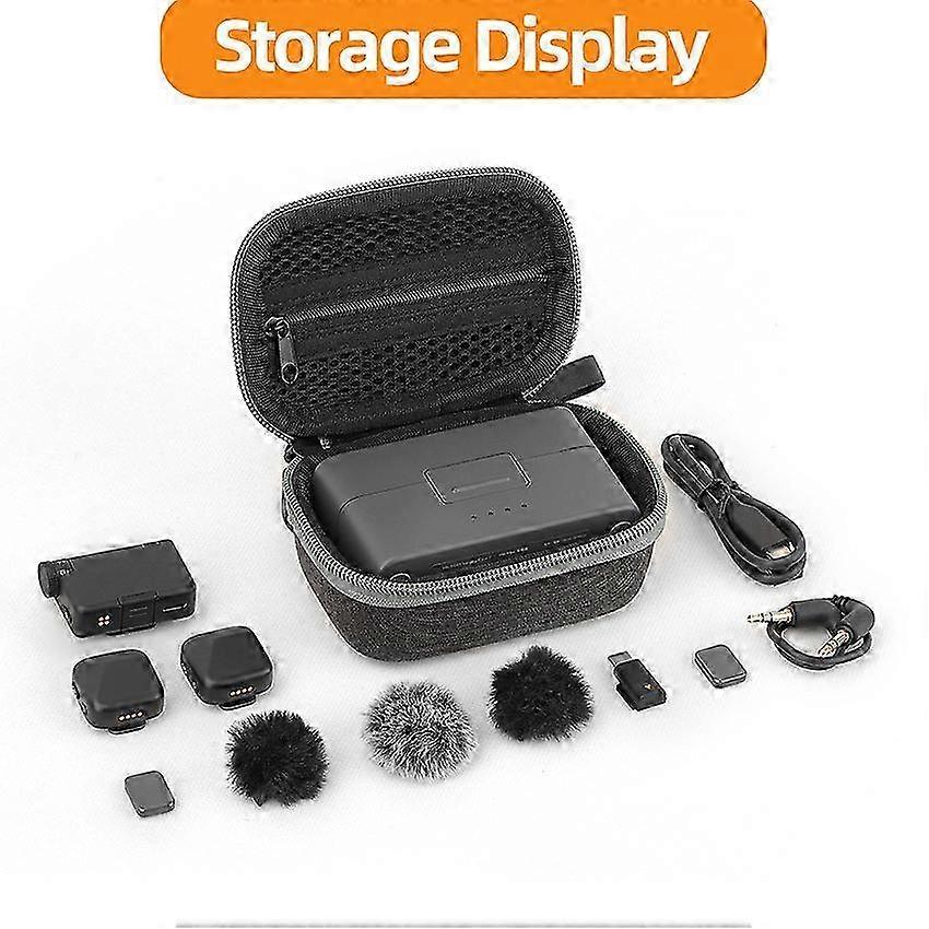 Storage Bag Wireless Microphone Portable Protective Case Accessories for Mic Mini SZRH A-GB