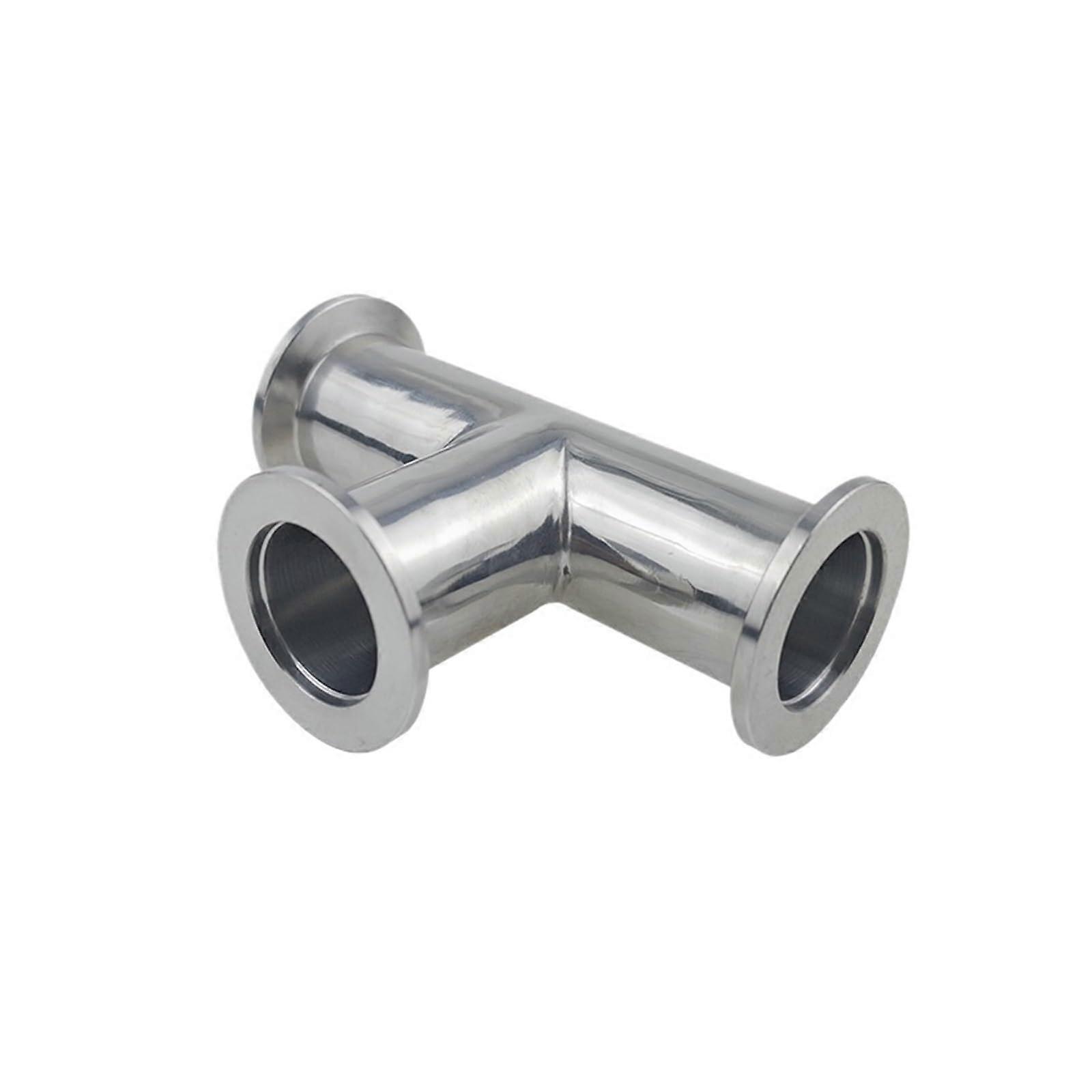 KF50 Vacuum Equal Tee Stainless Steel 3 Way Tee Ferrule Pipe Connector Fitting KF Flange Tri Clamp