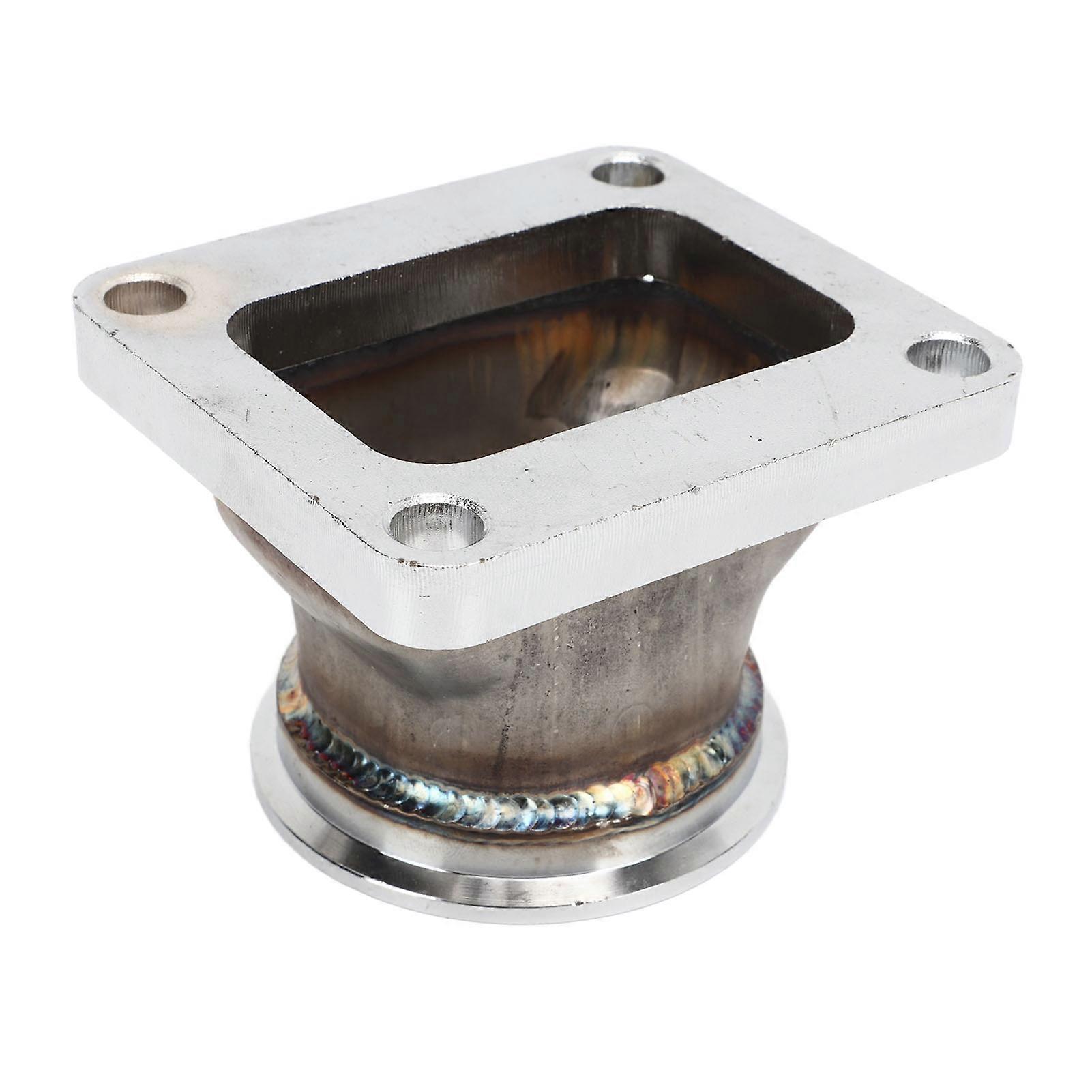 2.5in V Band Flange Adapter Stainless Steel Rustproof Long Lasting Universal for T4 Turbo 