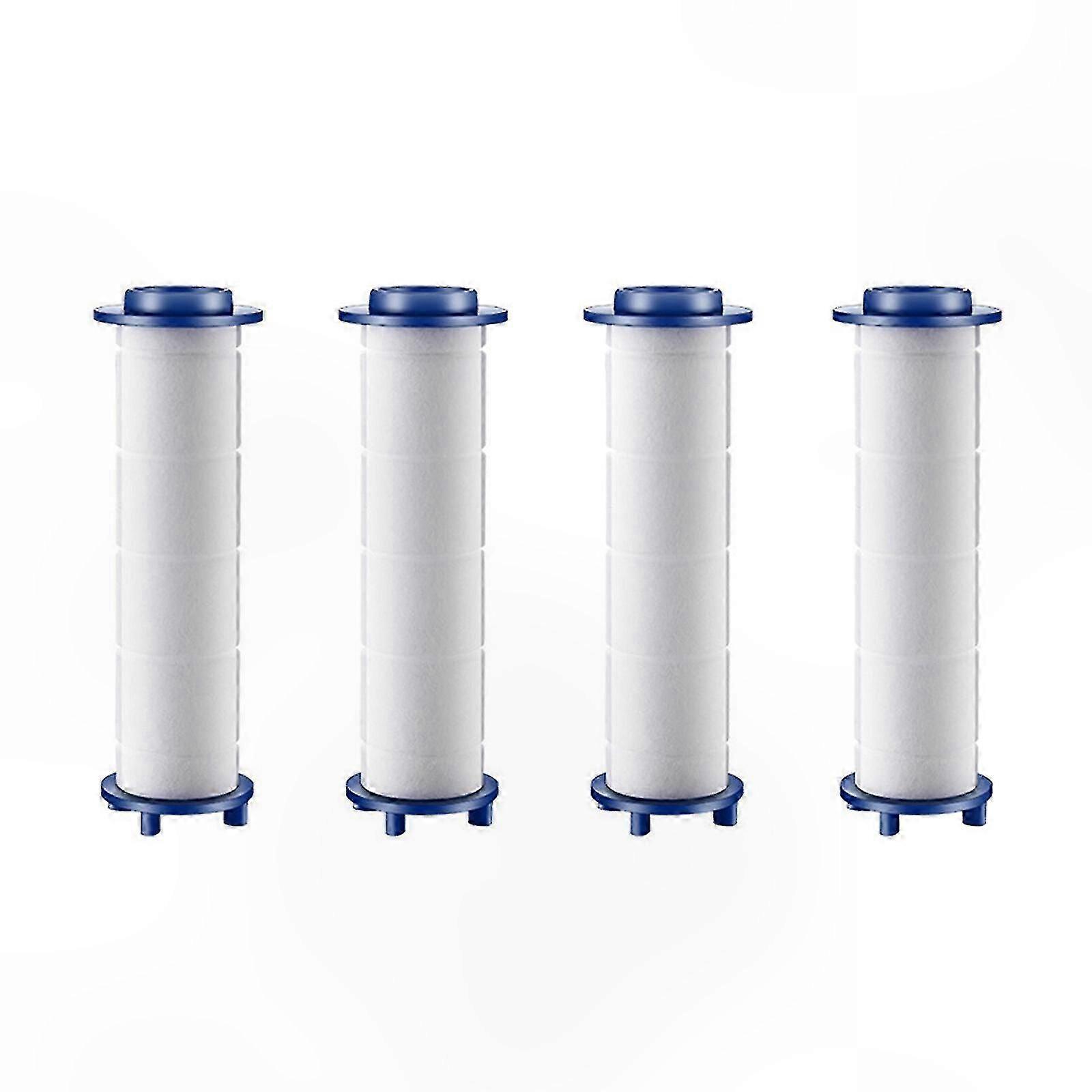 White Cotton Core Bath Shower Filter for Travel - Handheld Bacteria Eliminator