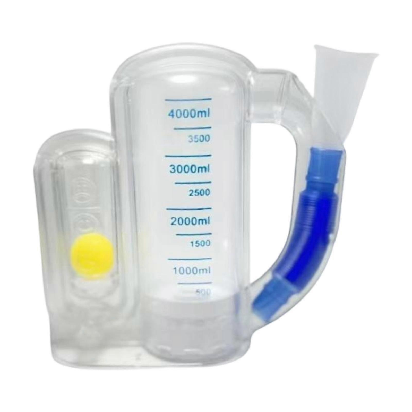 Breathing Exercise Device Incentive Spirometer with Handle Lung Respirator