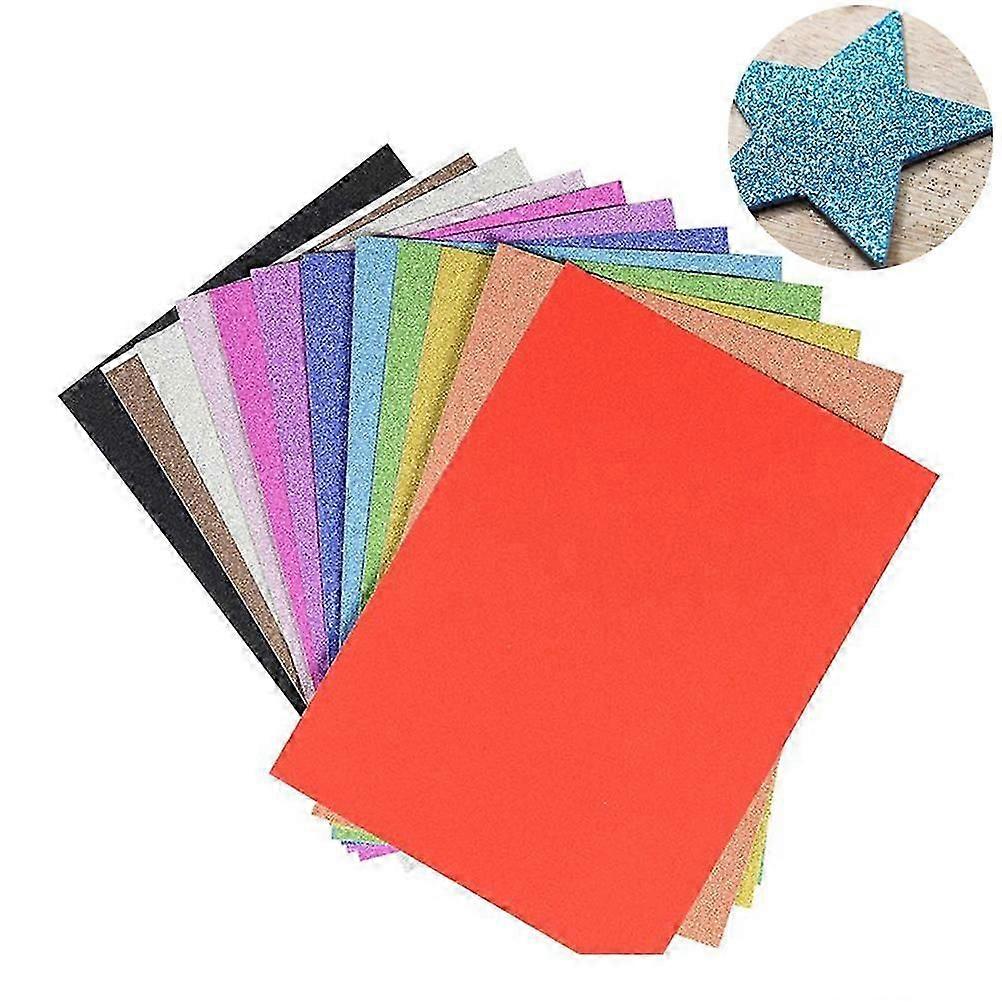 Adhesive Backed Felt Sheets Durable Multi-Purpose for Art Making Diy Craft Assorted Color 30x20cm 10Pcs