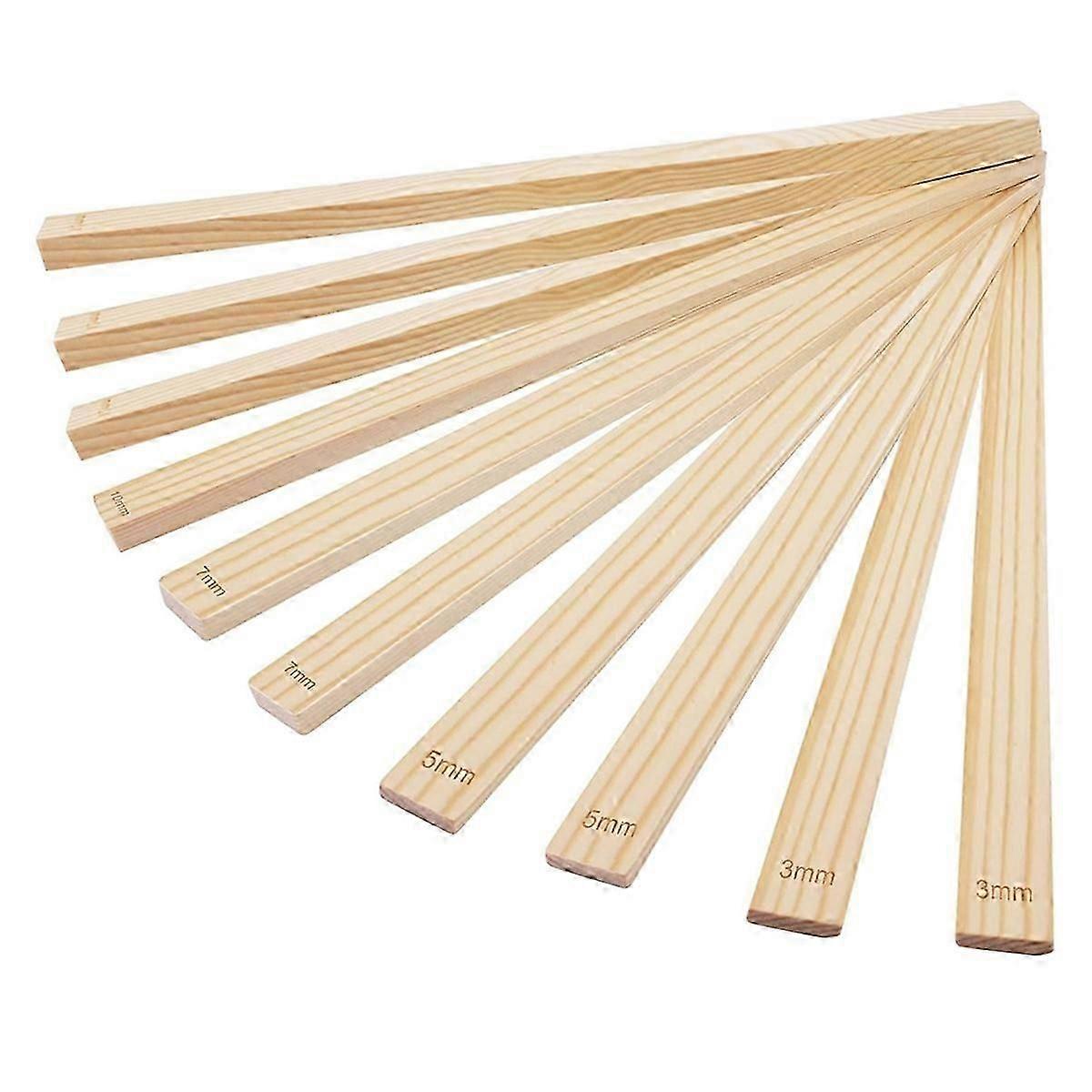 Pottery Rolling Pin Set - 10 Pieces in 5 Sizes