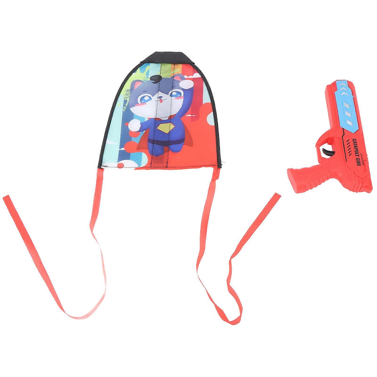 Children Kite Ejection Toy Parent Child Interactive Cartoon Shape Outdoor Kite Blasting Toy Kite Ejecting Toy
