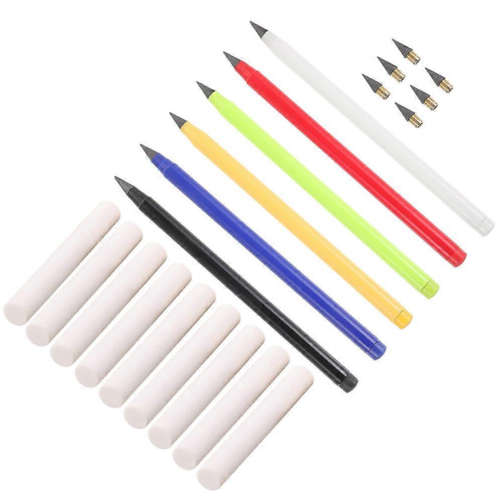 Inkless Everlasting Pencil Set Portable Sketch Pencil with Eraser, Replaceable Nibs for Drawing, Writing and Creative Activities for Adults