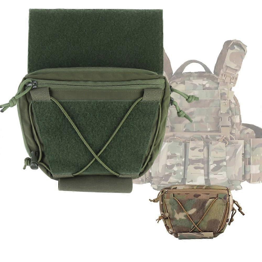 Abdominal Drop Pouch V2 Raider Belt Bag Quick Release Removable Loop Insert Hunting Vest Chest Rig Hanging IFAK Bag Green
